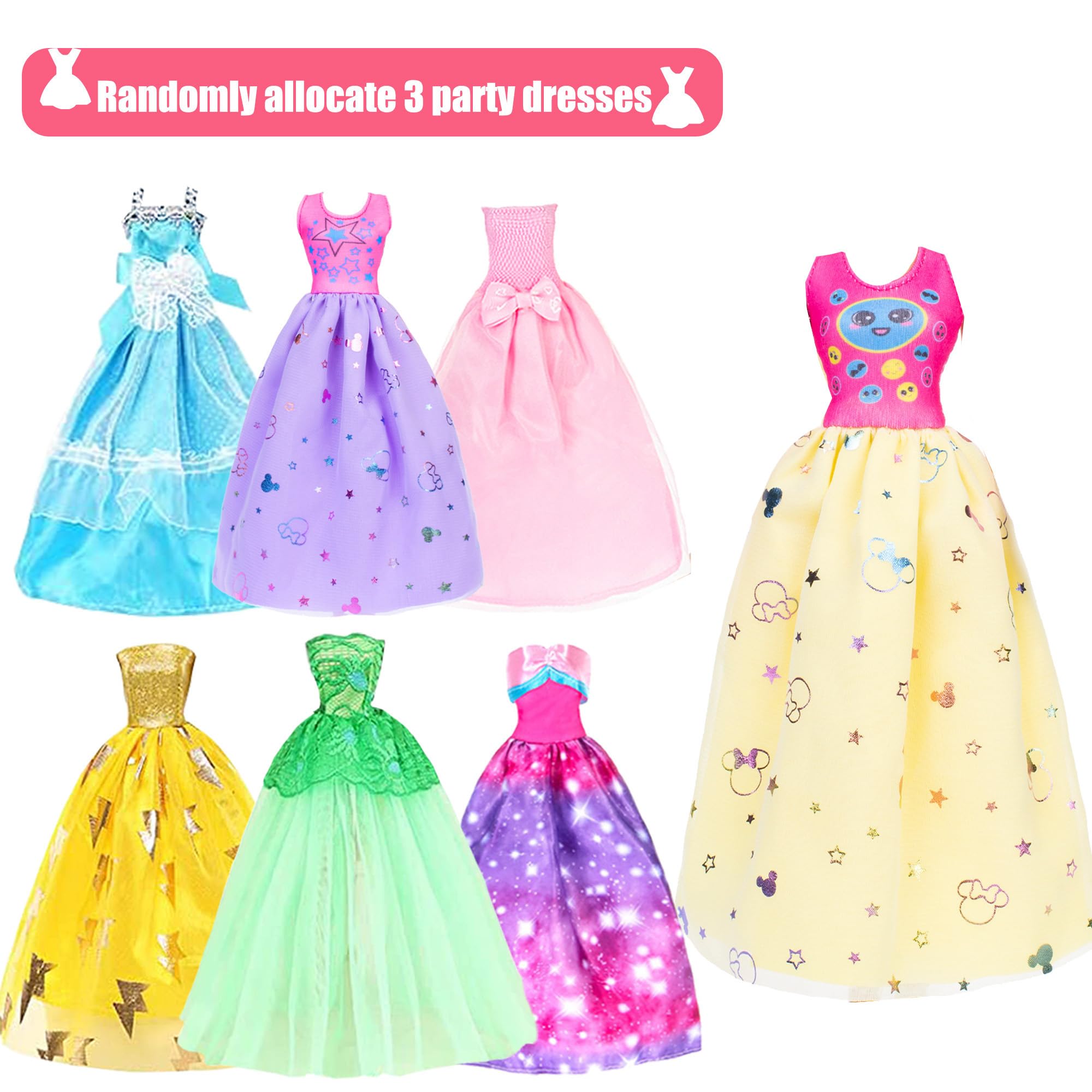 Amazon.com: 48 pcs Doll Clothes and Accessories, 2 Long Princess Dress, 2 Long Party Dresses, 2 Short Dresses, 2 Tops, 2 Pants, 5 Slip Skirts, 2 Bikinis and 31pcs Doll Accessories for Amazon.com: 48 pcs Doll Clothes and Accessories, 2 Long Princess Dress, 2 Long Party Dresses, 2 Short Dresses, 2 Tops, 2 Pants, 5 Slip Skirts, 2 Bikinis and 31pcs Doll Accessories for