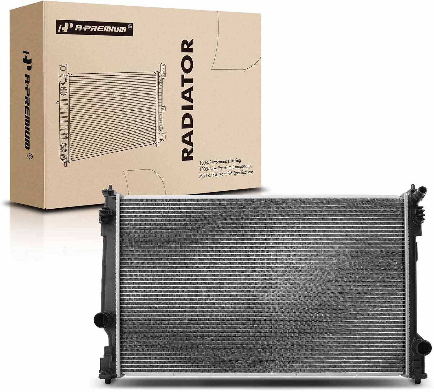 A-Premium Engine Coolant Radiator Assembly Compatible with Toyota Camry 2018 2019 2020 2021, 2.5L 3.5L, Replace# 1640025130