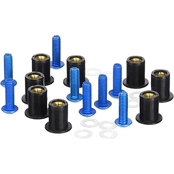 Kit 100 Viti Fissaggio Targa Cora - Blu, Per Portatarghe Italiane, Made In Italy - Foto 9