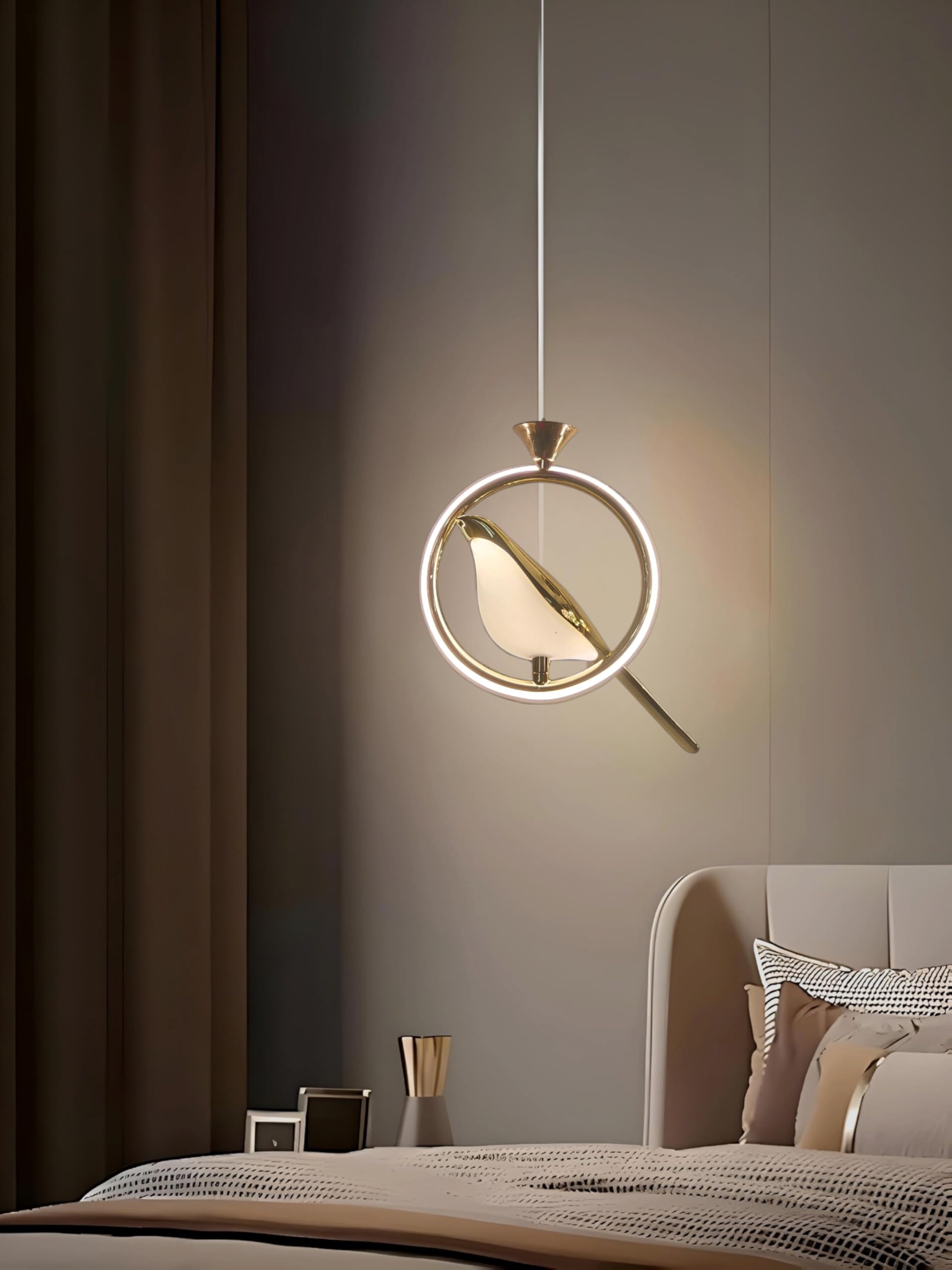 FILLISKA Colour Changing Pendant Light - FrenchGold -12