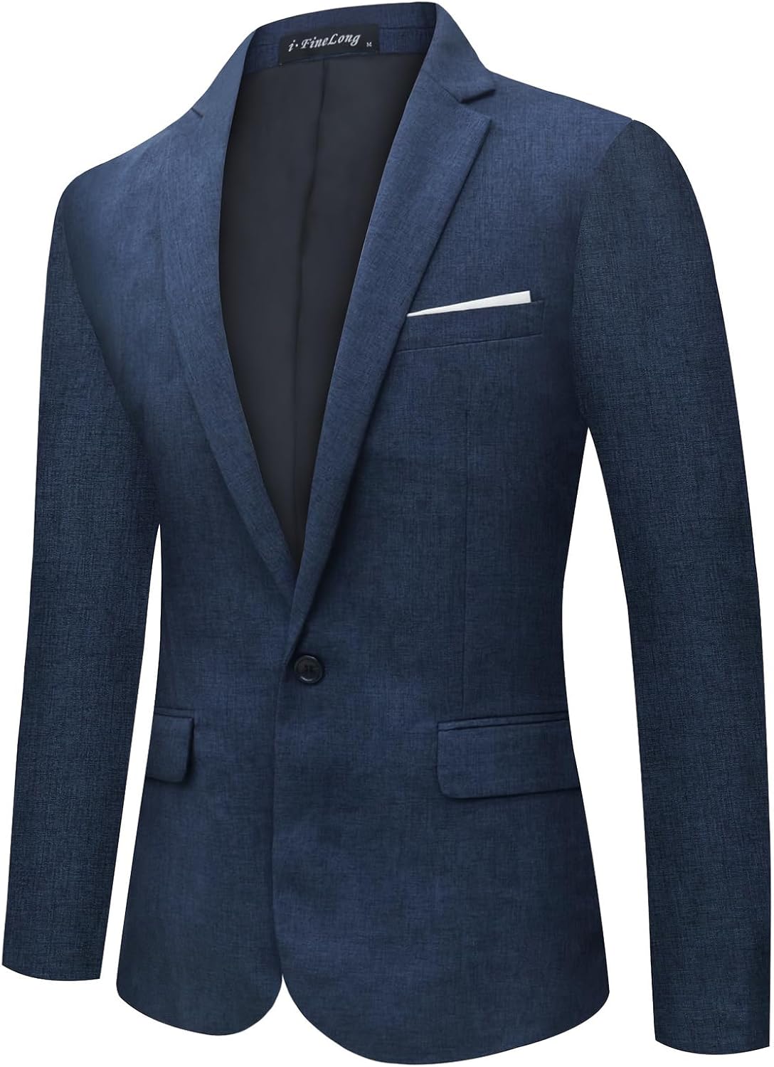 Mens Casual Blazer Slim Fit Black Jacket Lightweight Sport Coat for Business Formal Party