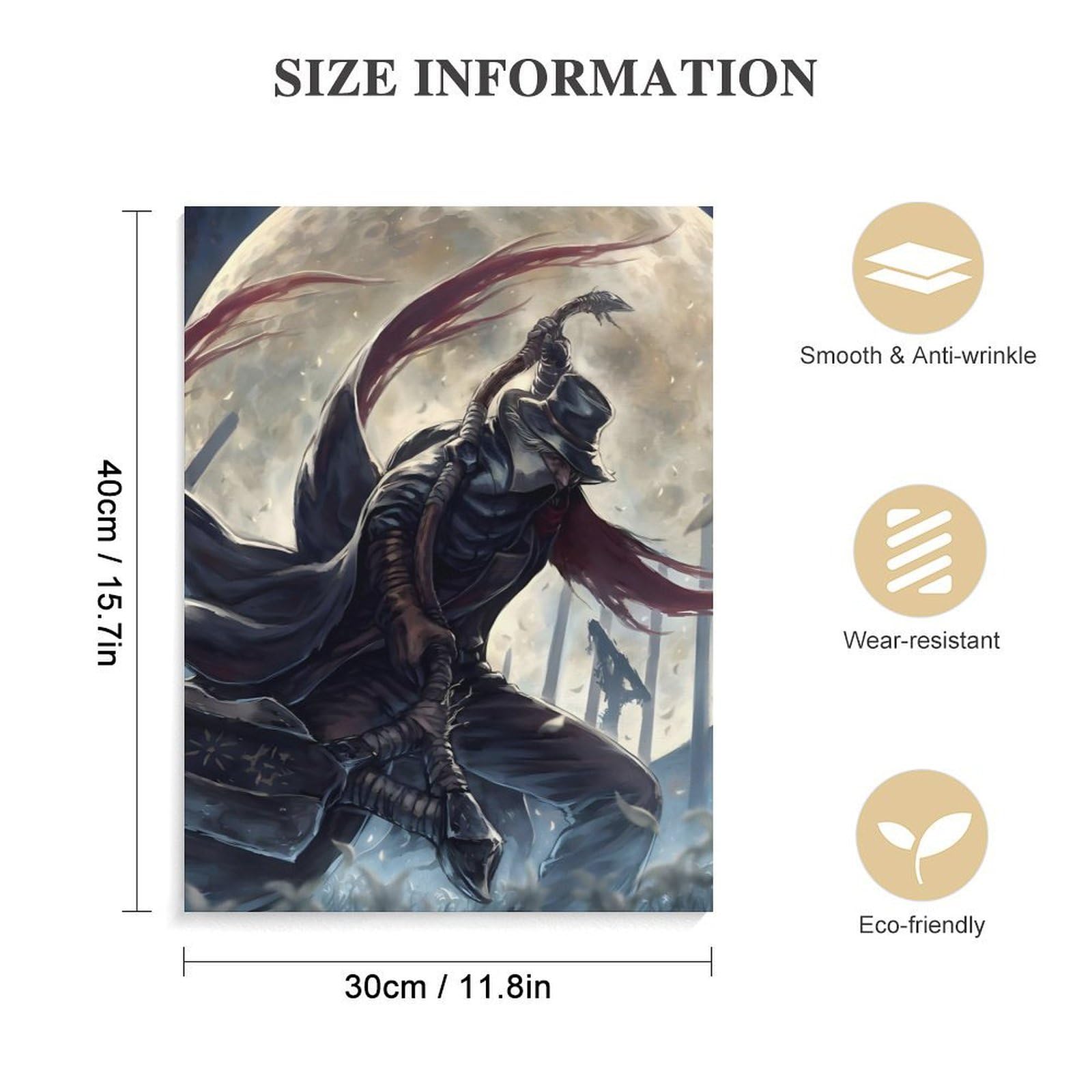ブラッドボーン B2 ポスター 2015 Bloodborne PS4 Bloodborne (B2) Japanese Promotional Poster #2 – The Poster Hut