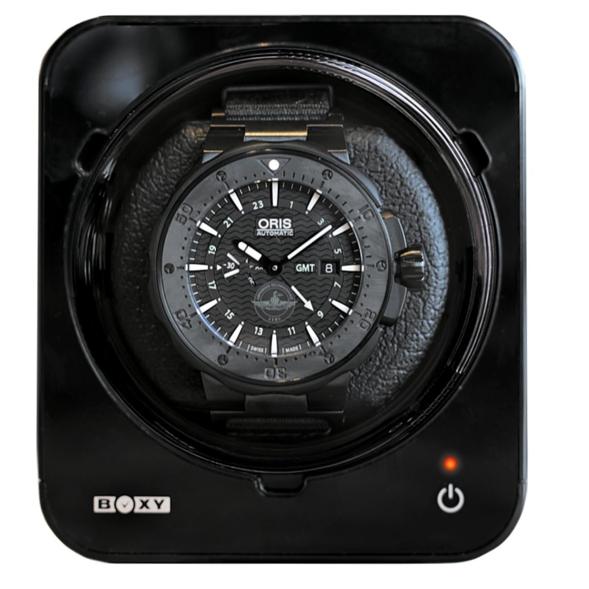 Boxy Fancy Uhrenbeweger schwarz PRO1 mit Netzadapter