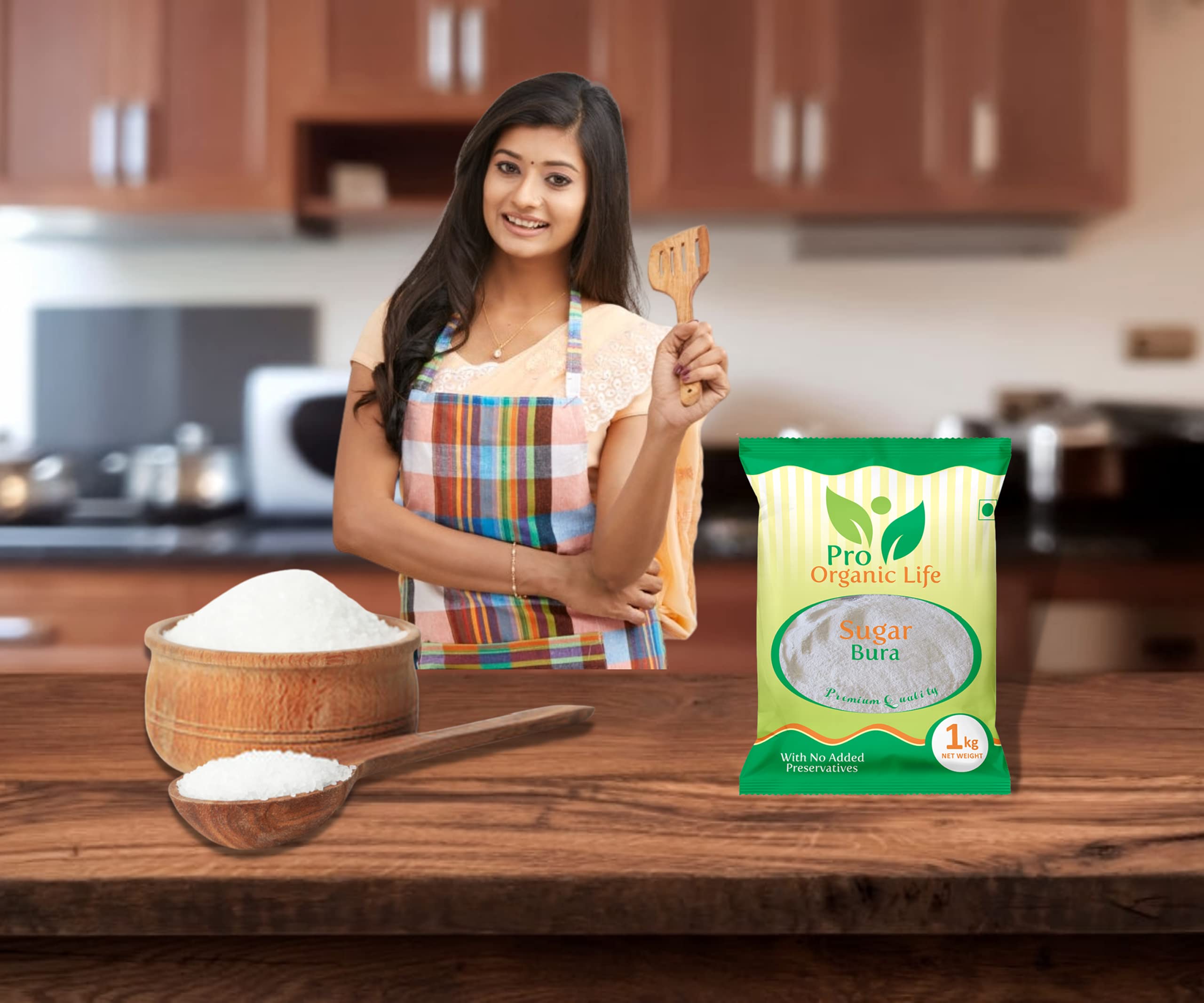 Pro Organic Life Sugar Bura 2 kG - Powdered Sugar | Boora | Sulphurless Sugar