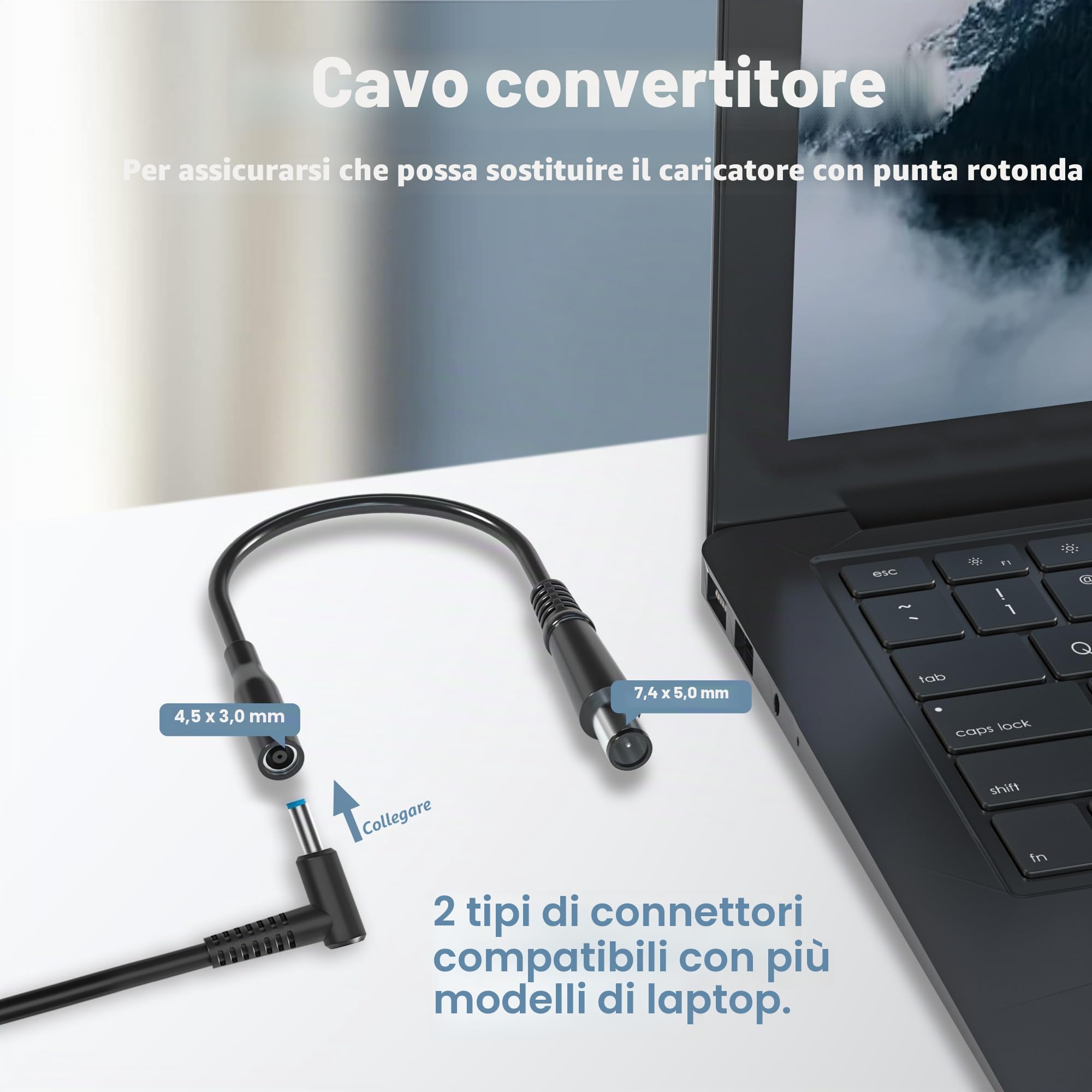 65W Caricatore Alimentatore per HP EliteBook 840 850 845 830 820 650 640 G9 G8 G7 G6 G5 G4 G3 G2 G1 745 735 725 755 G6 G3 Pavilion X360 11 13 15 Zbook G4