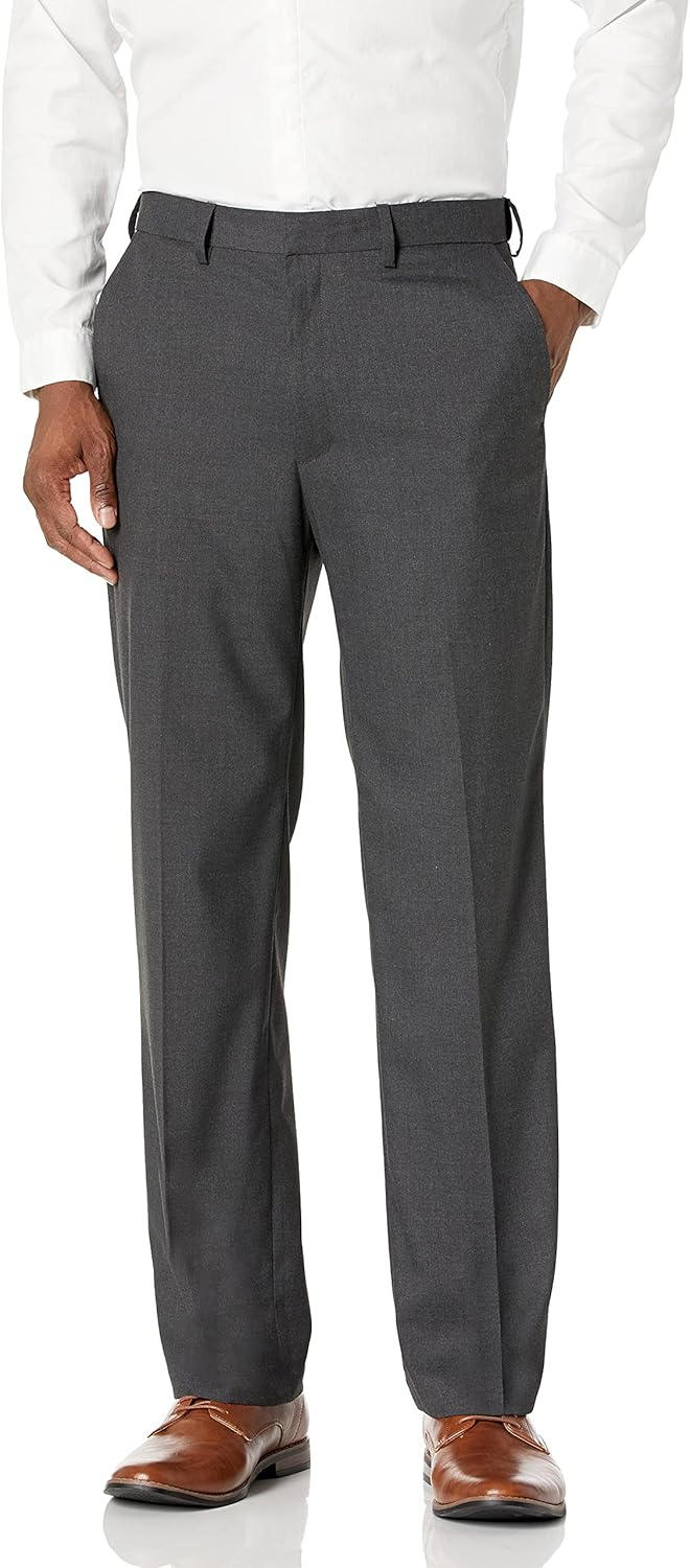 J.M. Haggar Men's Classic Fit Flat Front Dress PantRegular and Big