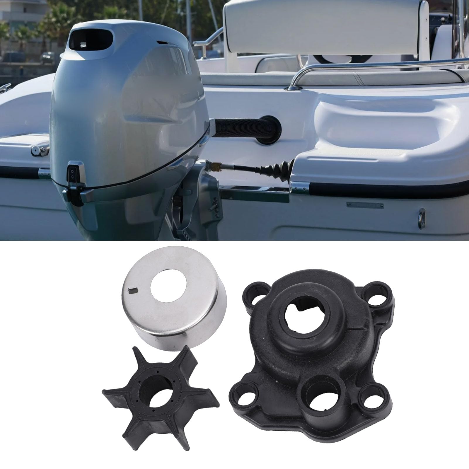 Kit de reparación del impulsor de la bomba de agua para motores fuera de borda DriKou — Repuesto 06193 ZV5 020 para modelos BF40A, BF50A, BF40D y BF50D (40 y 50 caballos de fuerza)