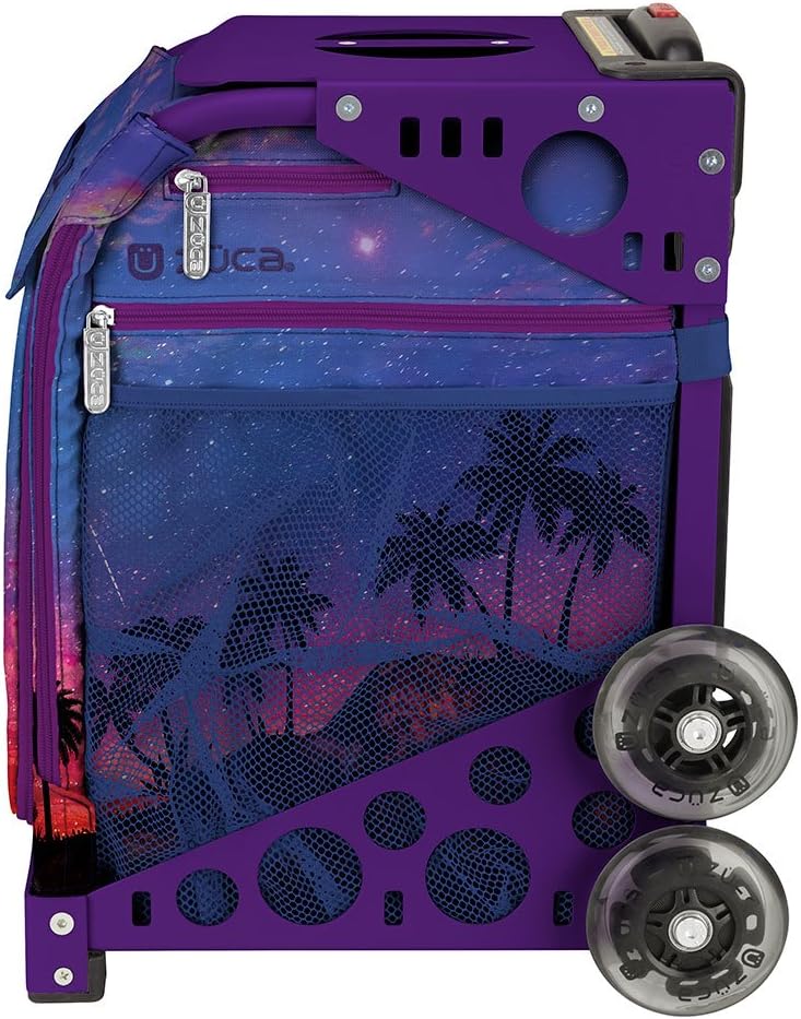 ZUCA Sport Island Life Rolling Bag with Purple Frame