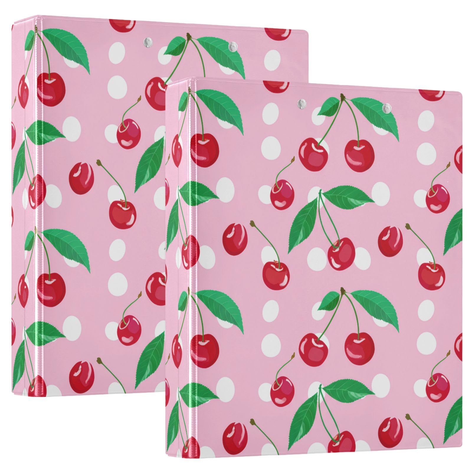 Raccoglitore ad anelli con 3 anelli, 3,8 cm, decorativo, con clip in metallo, formato A4, per casa e ufficio, confezione da 2