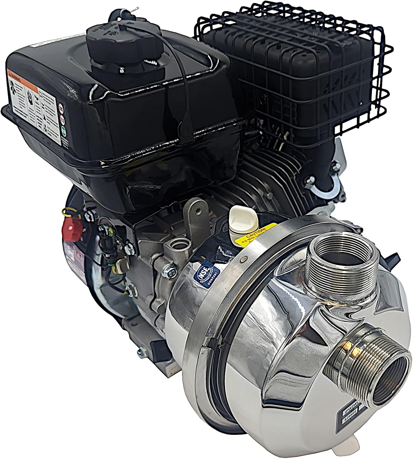 Pacer Pumps IPW2WL E5.5, Self-Priming Multi-Purpose Water Transfer Pump with 1.5 and 2 Inch Inlet, NSF-ANSI Certified, 180 GPM