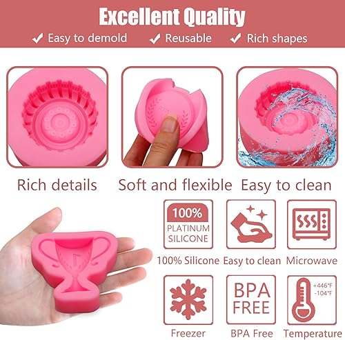 Miniatura 3 de Moldes de silicona para autos de carreras, 5 unidades, molde redondo 3D para fondant, forma de rueda de camión, molde de silicona de chocolate para