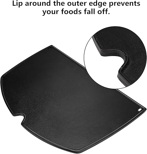 Miniatura 3 de Uniflasy Plancha de hierro fundido 6506 para Weber Q300 Q320 Q3000 Q3100 Q3200 Series Parrillas de gas, pieza de repuesto de plancha para Weber