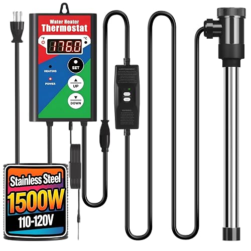 Fextaoty 1500W Digital Immersion Bathtub Heater