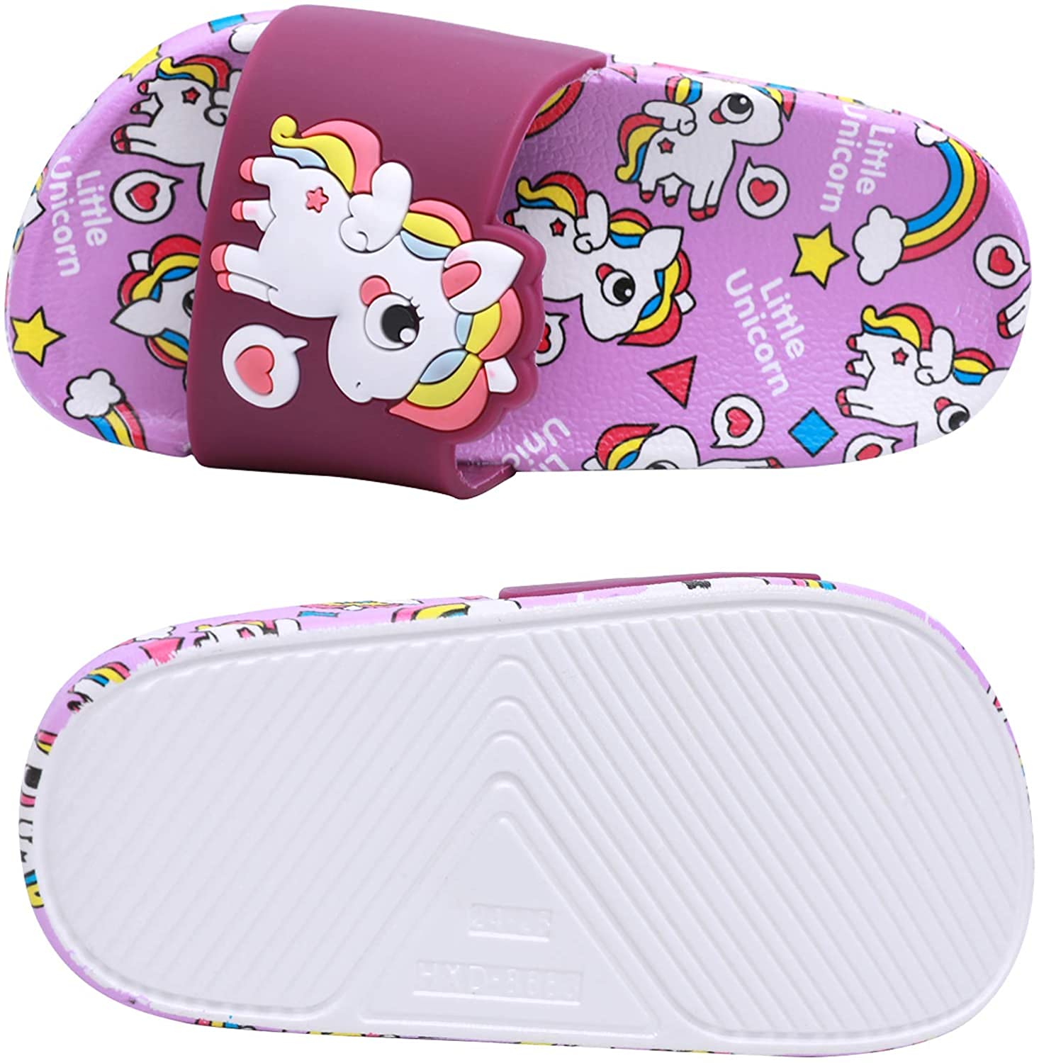 Chanclas para Niñas Sandalias de Baño Antideslizantes Unicornio
