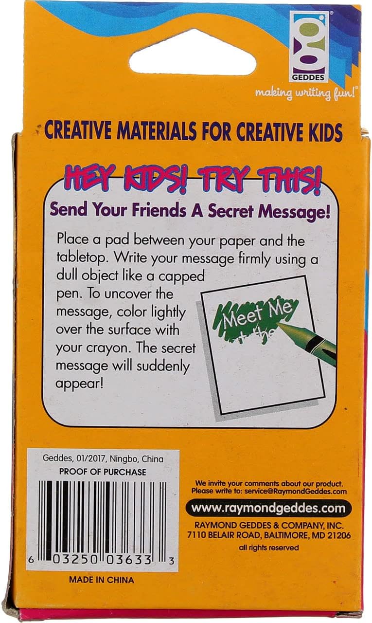 Raymond Geddes Non-Toxic Crayons, 24 Pieces (Pack of 12)