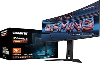 Amazon.co.jp: GIGABYTE ゲーミングモニター 34インチ UWQHD 曲面