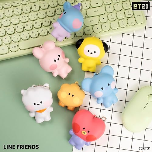 Miniatura 5 de Hamee BT21 Minini - Lindos juguetes blandos SquiSHU - Llavero de juguete blando de levantamiento lento para recuerdos de fiesta, bola antiestrés,