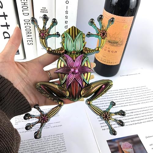 Miniatura 6 de VILLCASE Molde de resina de rana, molde de silicona para arte de pared de animales, molde de silicona con colgante de rana 3D, molde de fundición