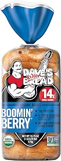 Dave’s Killer Bread® Boomin’ Berry® Bagels, Cranberry, Blueberry, Blackberry and Acai Bagels, 5 Count