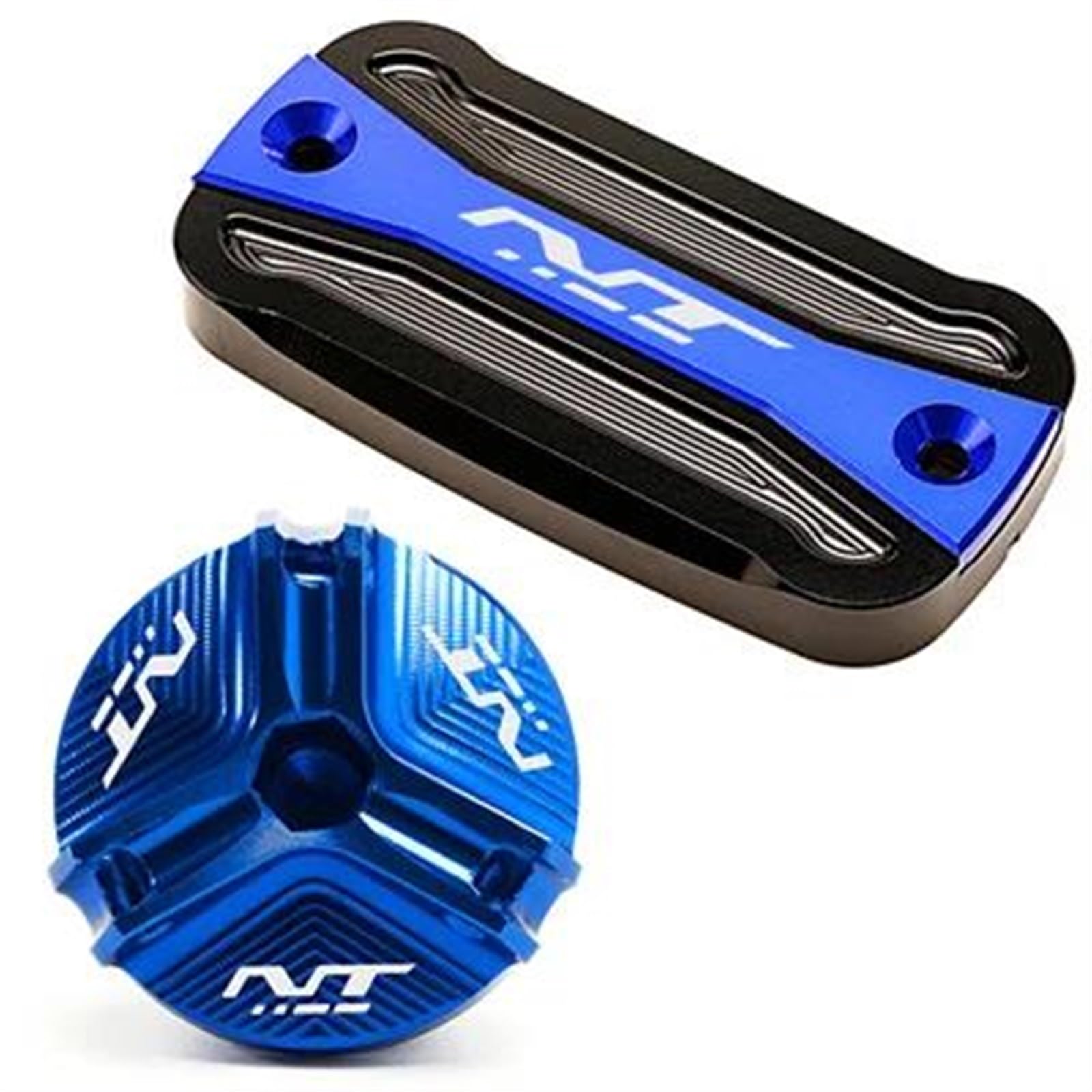 Coperchio del Serbatoio del Liquido dei Freni della Pompa Principale del Motociclo Accessori per NT1100 2021 Tappo del Serbatoio Dell'olio Motore (Color : A Set-Titanium)