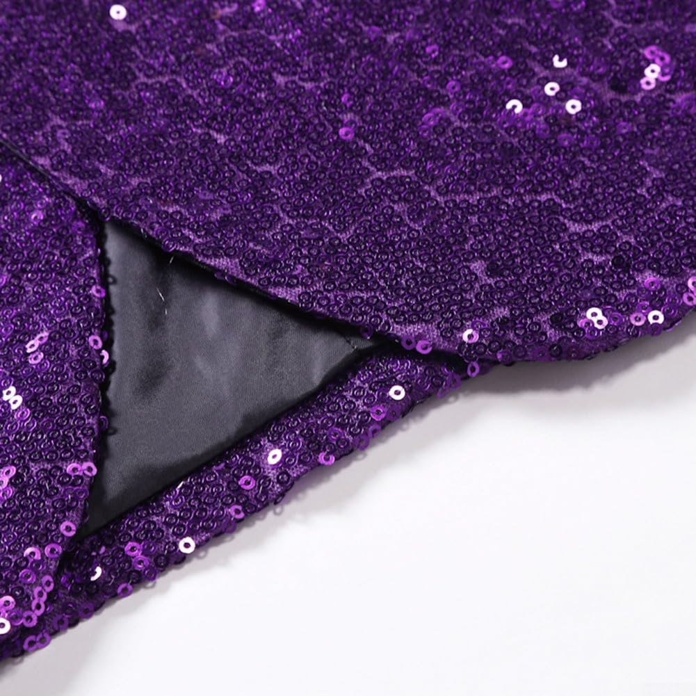 Veste à paillettes brillantes pour homme, blazer décontracté pour discothèques et bals, design attrayant et élégant