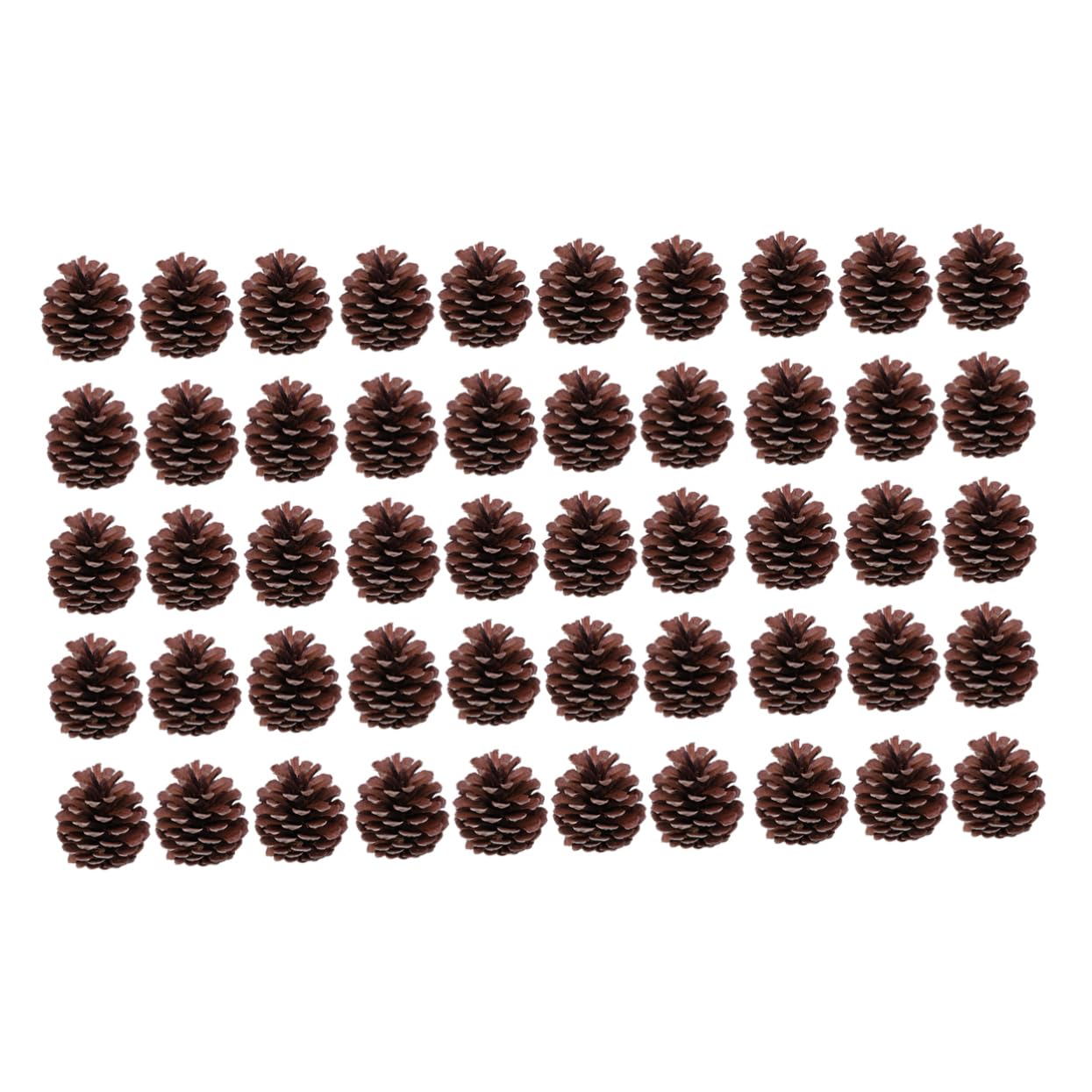 Natürliche Tannenzapfen 6-8cm für Weihnachtsdekoration | Wiederverwendbar, Winterfest für Festtage, 50 Stück Packung für Restaurantdekoration und Natürliche Optik