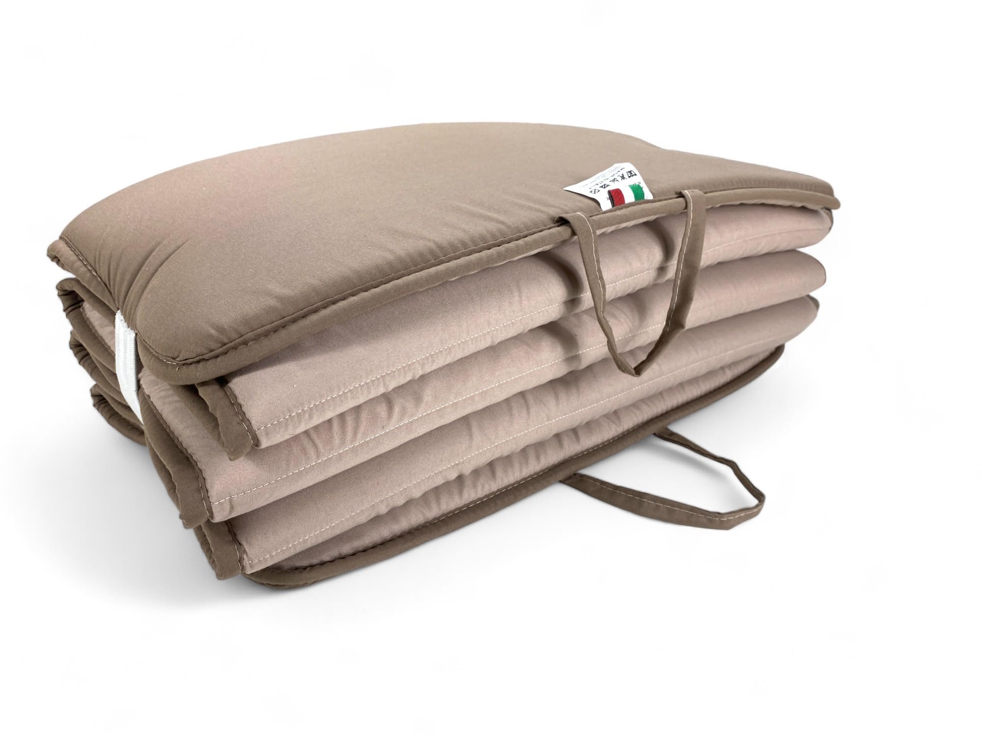 Tex family Materassino Pieghevole Double Face 52x200 cm spessore 2 cm Beige/Tortora