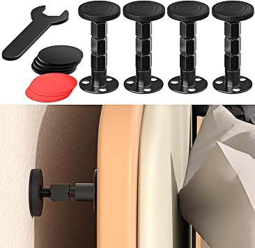 Adjustable Threaded Bed Frame Anti-Shake Tool, 4 Pack, 30-105 mm