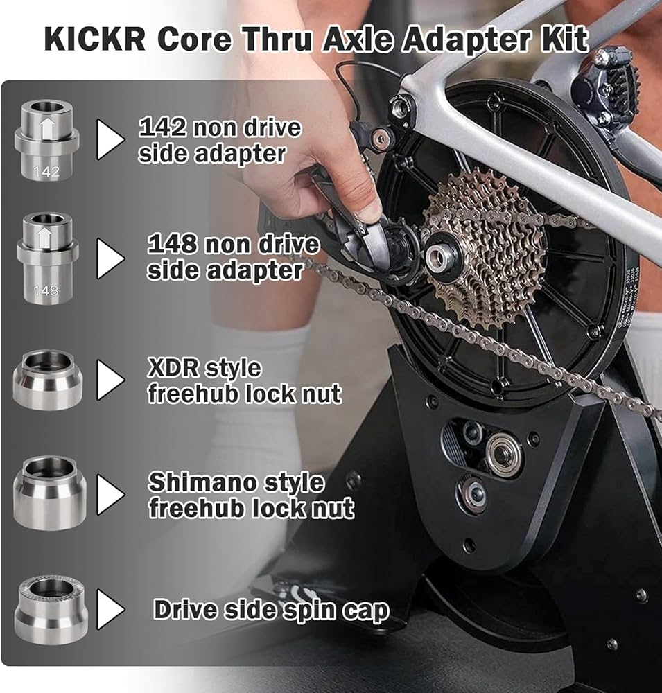 Amazon.com : KICKR Thru Axle Adapter Kit Compatible with Wahoo