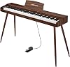 KIMFBAY Electronic Piano, 88 Keys, Wooden, Electronic Piano, 88 Keys, Digital Piano, Beginner, MIDI Compatible, Pedal, Stand, Adapter, Japanese Instruction Manual