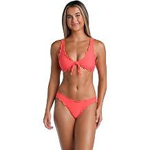 Hobie Womens Ruffle Bralette Bikini Swimsuit Top