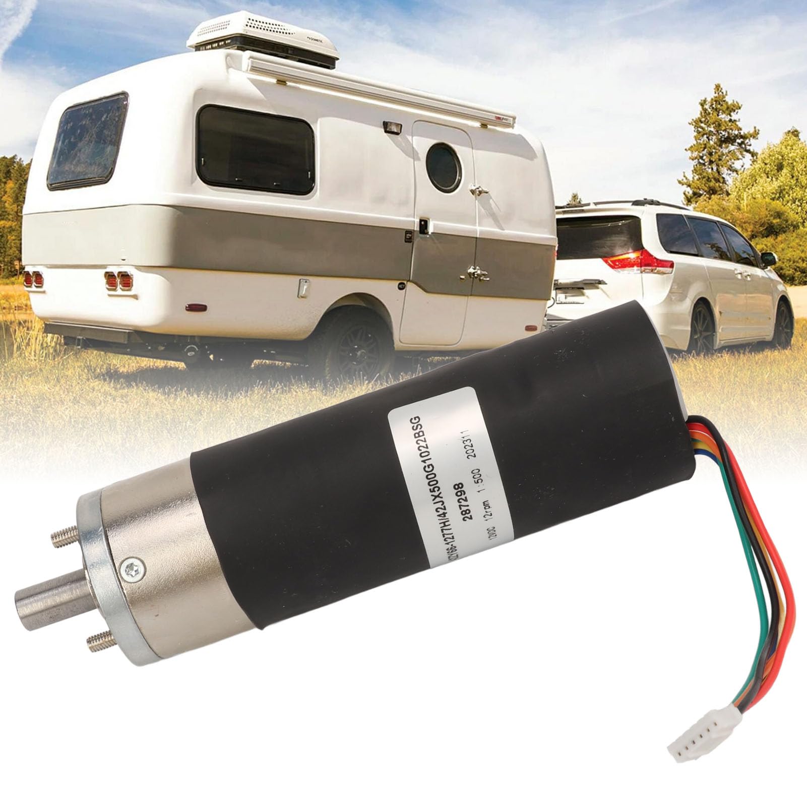Moteur Coulissant Mural 12V DC, 287298-500:1, Couple élevé, 12 Tr/min, Moteur de Remplacement pour Remorque de Voyage et Camping-car