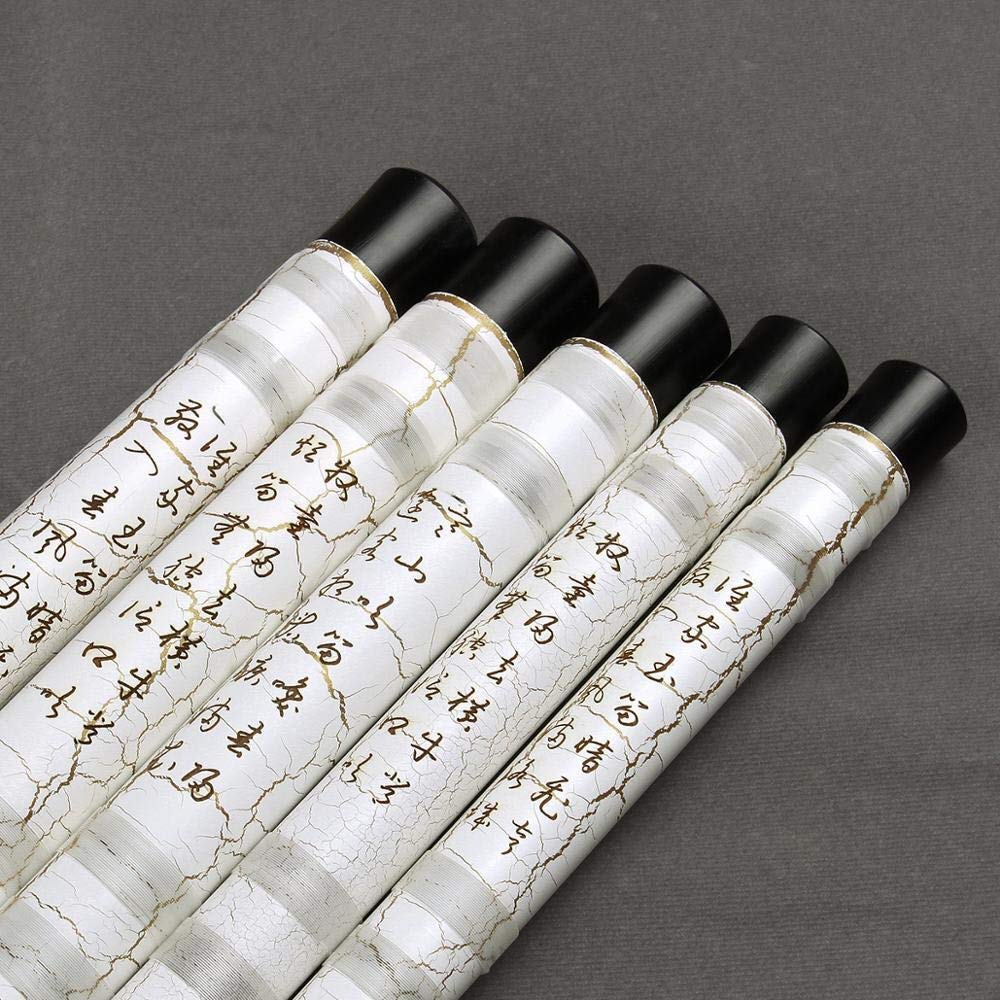 Clave Flauta Blanca Hecha Flauta de bambú Mano Instrumento Musical Flauta Profesional con línea Dizi también Adecuada para Principiantes (Color : Tecla F)