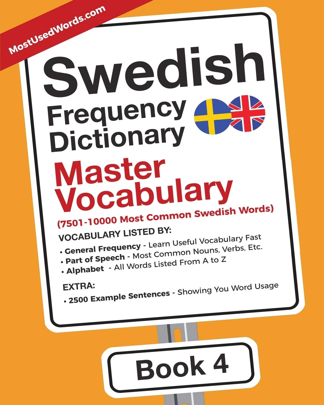 Swedish Frequency Dictionary - Master Vocabulary: 7501-10000 Most Common Swedish Words (Swedish-English)