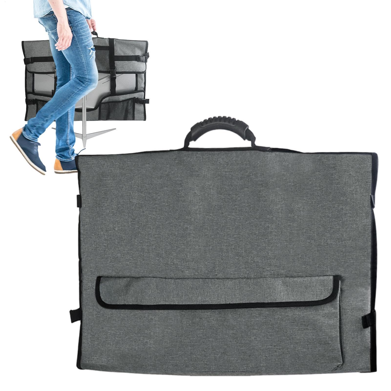 Funda protectora de pantalla de 27" antipolvo con bolsillos organizadores de viaje