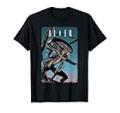 Alien Xenomorph Illustrated Poster T-Shirt Small