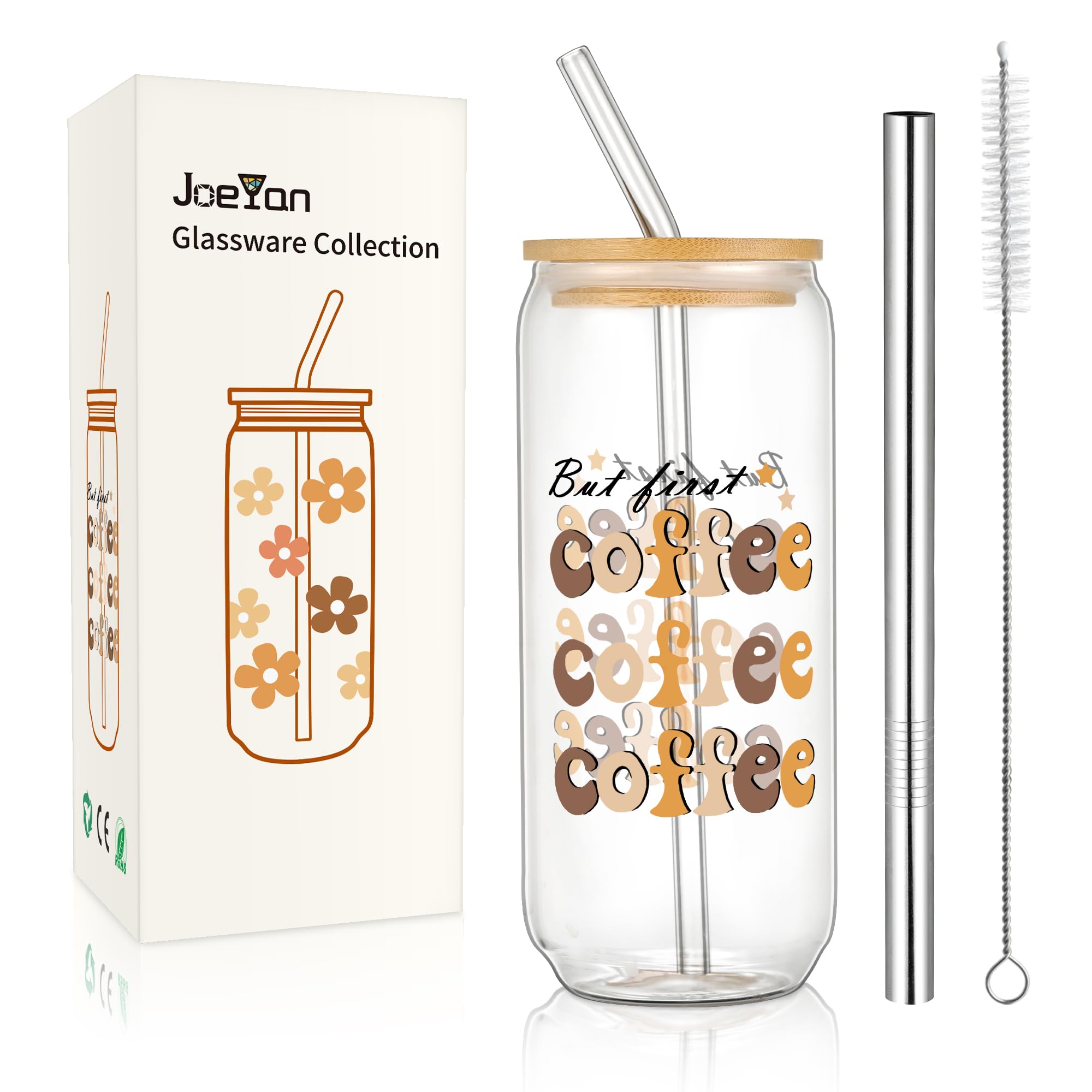 Thé aux perles et smoothie : bouteille en verre borosilicate 600ml