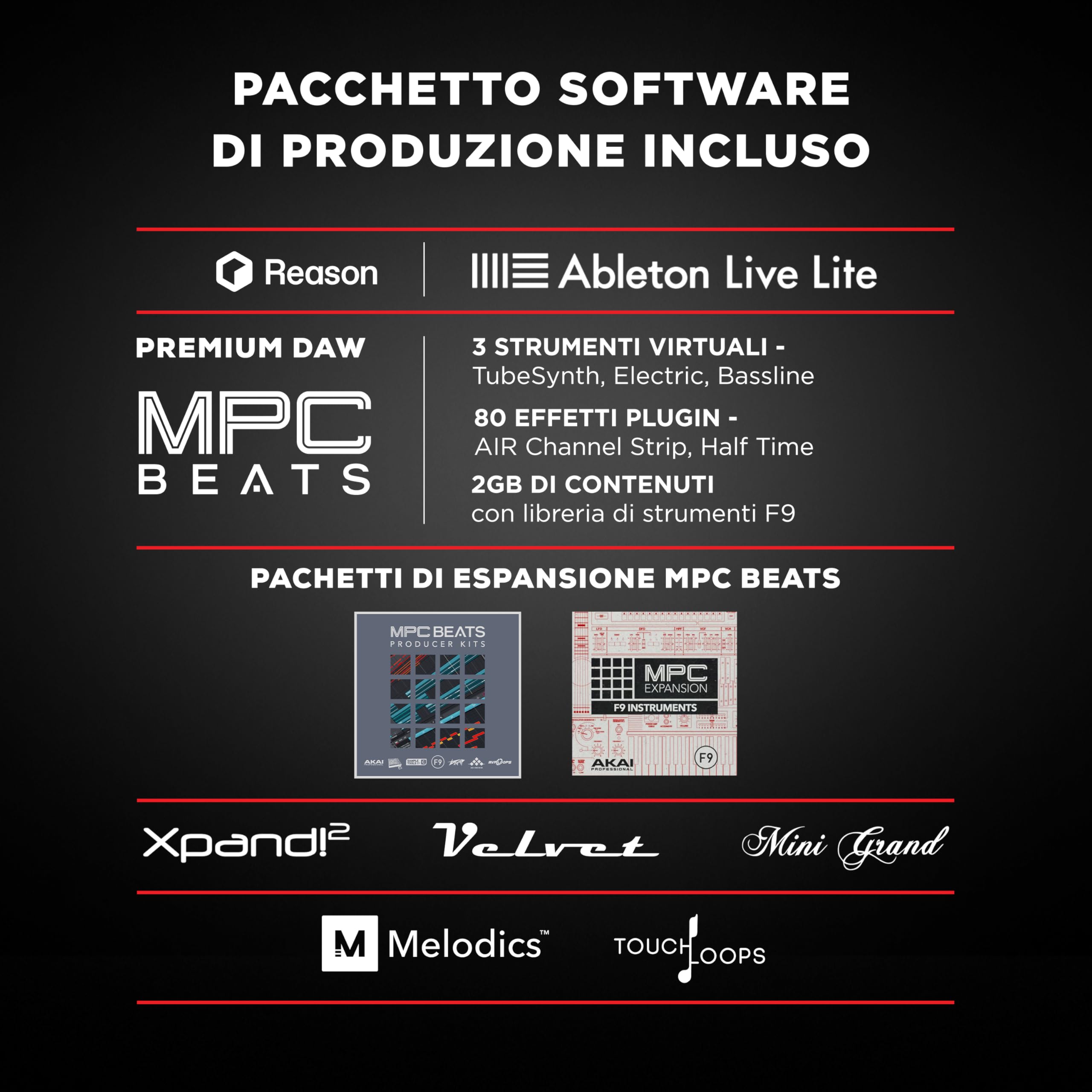 M-AUDIO Keystation 61 MK3 - Tastiera MIDI Controller USB a 61 Tasti, Controlli Assegnabili, Plug-and-Play (Mac/PC) + Pacchetto Software
