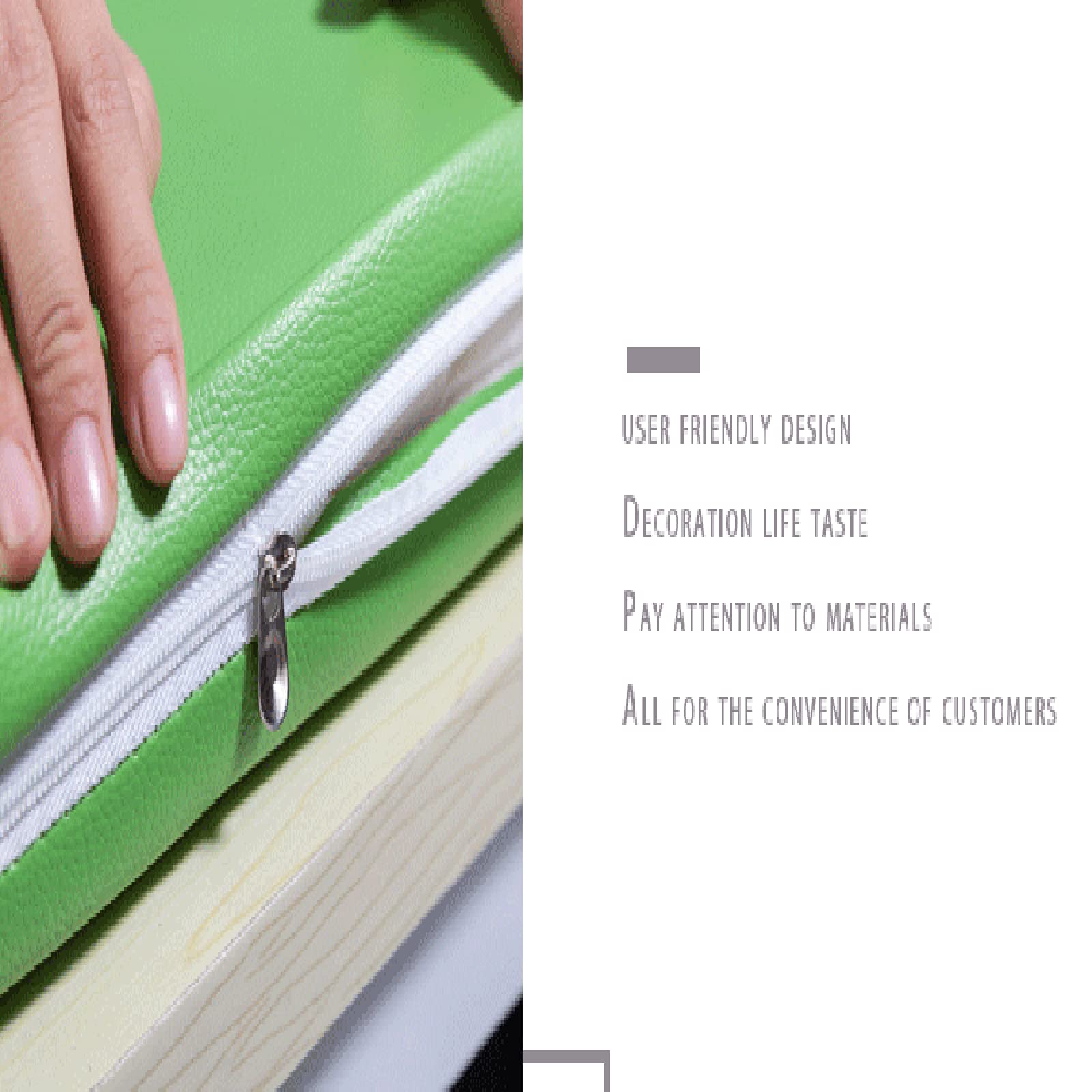 Banco impermeable para exteriores de 2 y 3 plazas, funda de piel sintética con cremallera, almohadilla de asiento para patio, columpio, 160 x 45 x 5 cm