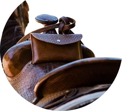 STARKENBURG COMPANY Saddle Pommel Pouch, Original Design, Saddle Phone Holder, Horse Tack, Horse Gifts, Horse Gifts for Women, Equestrian Gifts Horse Lover Gift
