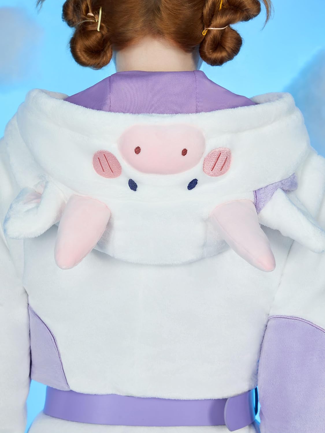 Micotaku Goodnight Pajamals Cow Momo Women Romper Home Wear Onesie Pajama - Image 6