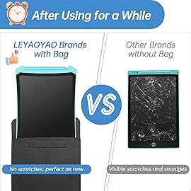 LCD Writing Tablet for Kids Doodle Board with Bag, Electronic Sketch Drawing Tablet & Pad Activity Games Drawing Board, Etch a LEYAOYAO Toddler Travel Learning Toy - Gift for 3-6 Years Old Girl Boy