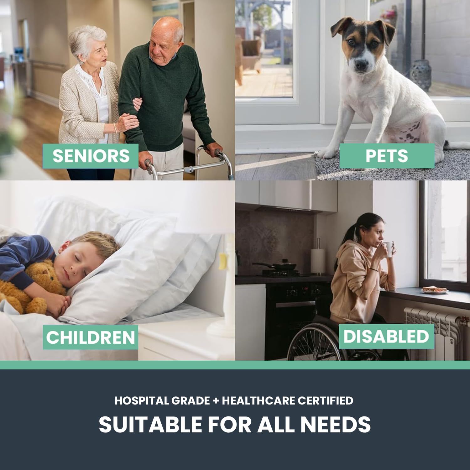 Disposable Underpads 36" x 36", 50 Count, Super Absorbent Hospital Grade Incontinence Bed Pads, Leak Proof, Quilted Chux Pads for Adults, Seniors, Kids & Pets - Image 3