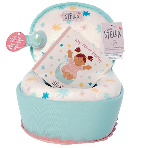 Love, Stella My First Potty Accessory Play Set with Flushing Sound by Manhattan Toy