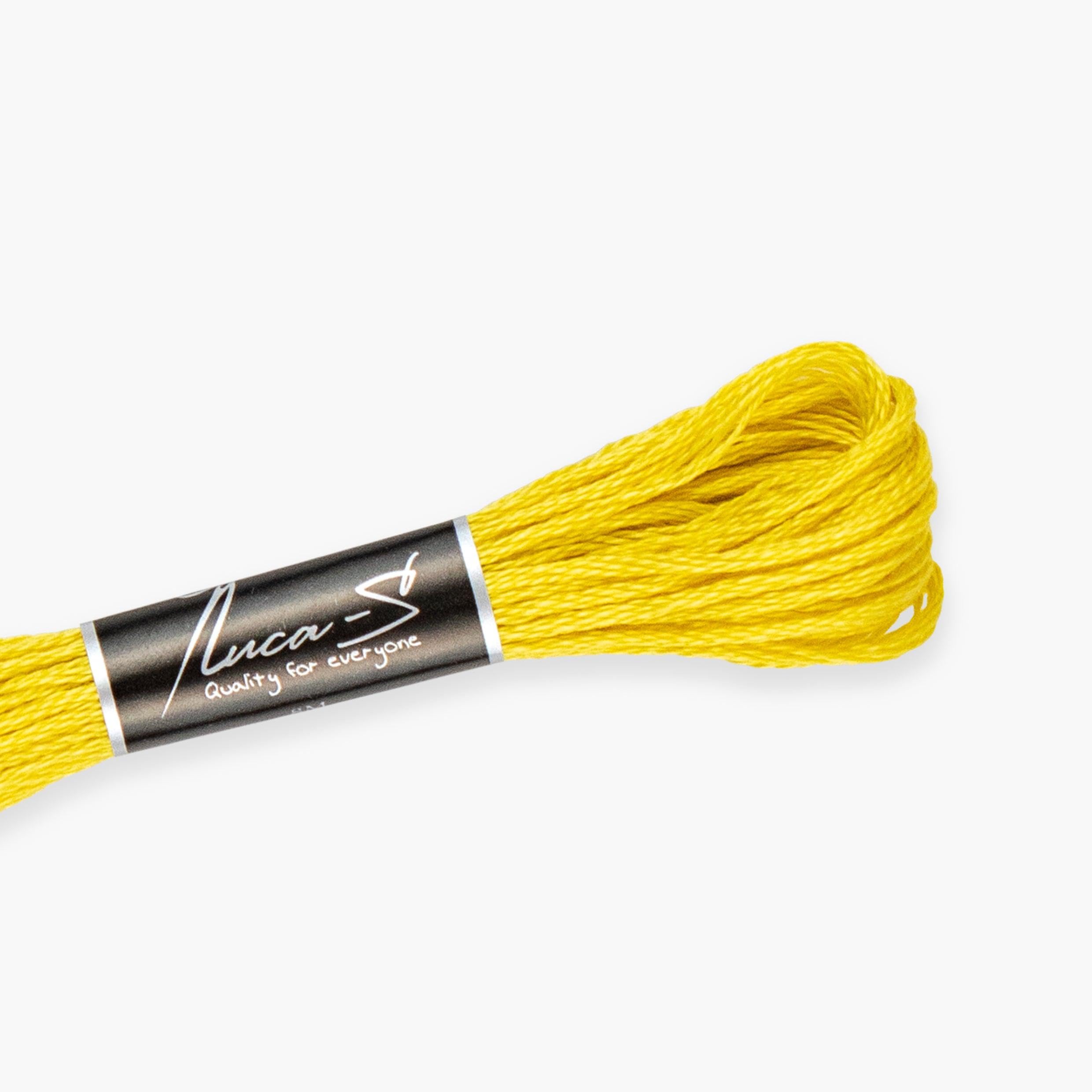 Premium Embroidery Thread Luca-S, 100% Giza Cotton, Oeko TEX Certified Stranded Cotton - 321 / DMC 17 / Anchor 874
