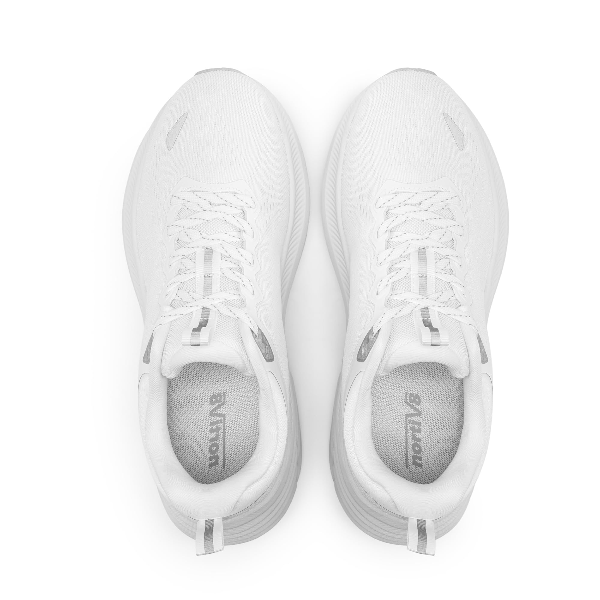 NORTIV 8 Męskie buty do biegania i chodzenia tenisa ActiveBreeze antypoślizgowe sportowe siłownia trening jogging wygodne amortyzacja modne trampki, biały, 8.5
