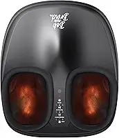 BOB AND BRAD Massageador de Pés com Calor, Massageador Elétrico Shiatsu de Amassamento Profundo para Fascite Plantar, Tamanho Masculino 46