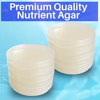 Nutrient Agar Powder 100 Grams - Evviva Sciences - Makes Over 150 to 200 Agar Petri Dishes - Easy to Use - Great Science Fair Projects - W/Experiment Ebook