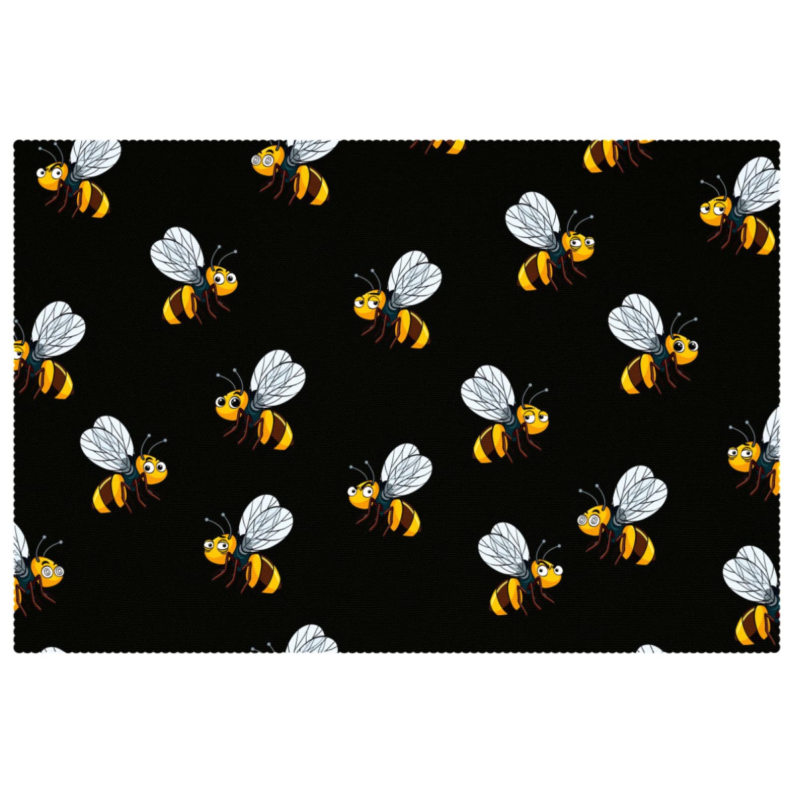 Sets de table 30,5 x 45,7 cm antidérapants Flying Bee salle à manger