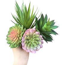 4Pcs Artificial Succulent Plants Set, Realistic Fake Succulents for Home Garden Party Decor
